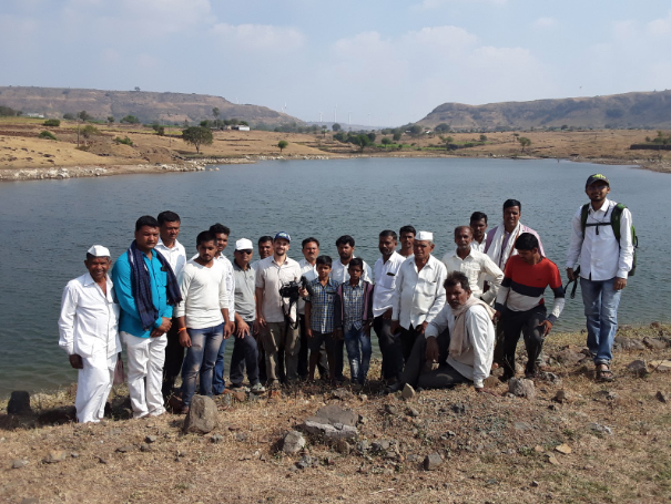 Reservoir in the village of Garavadi, Maharashtra where they constructed water harvesting structures over nearly 2,500 acres, restoring their water table in just one season of rainfall!