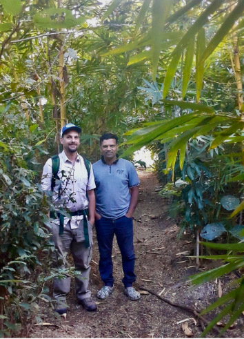 With the Paani Foundation's Dr. Avinash Pol in one of that organization's reforestation test plots.